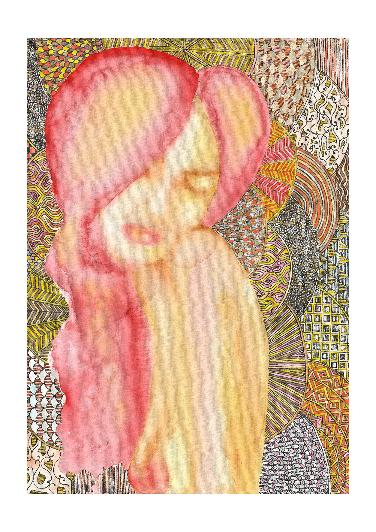 Pink Angel - limited edition print